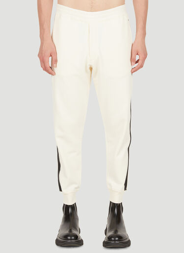 Alexander McQueen Side Stripe Track Pants Cream amq0150003