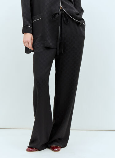 Gucci GG 자카드 팬츠 블랙 guc0257019