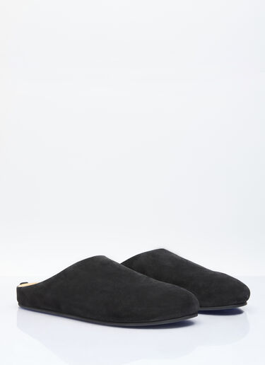 The Row Hugo Mules Black row0156016