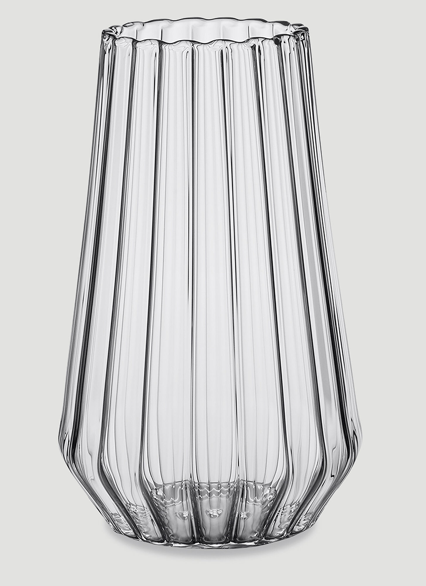 Fferrone Design Medium Stella Glass Vase In Transparent