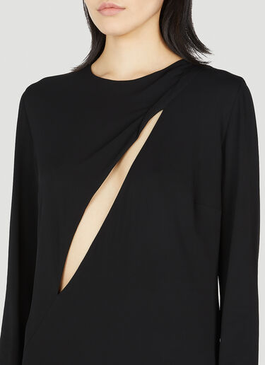 Versace Slashed Mini Dress Black vrs0252006