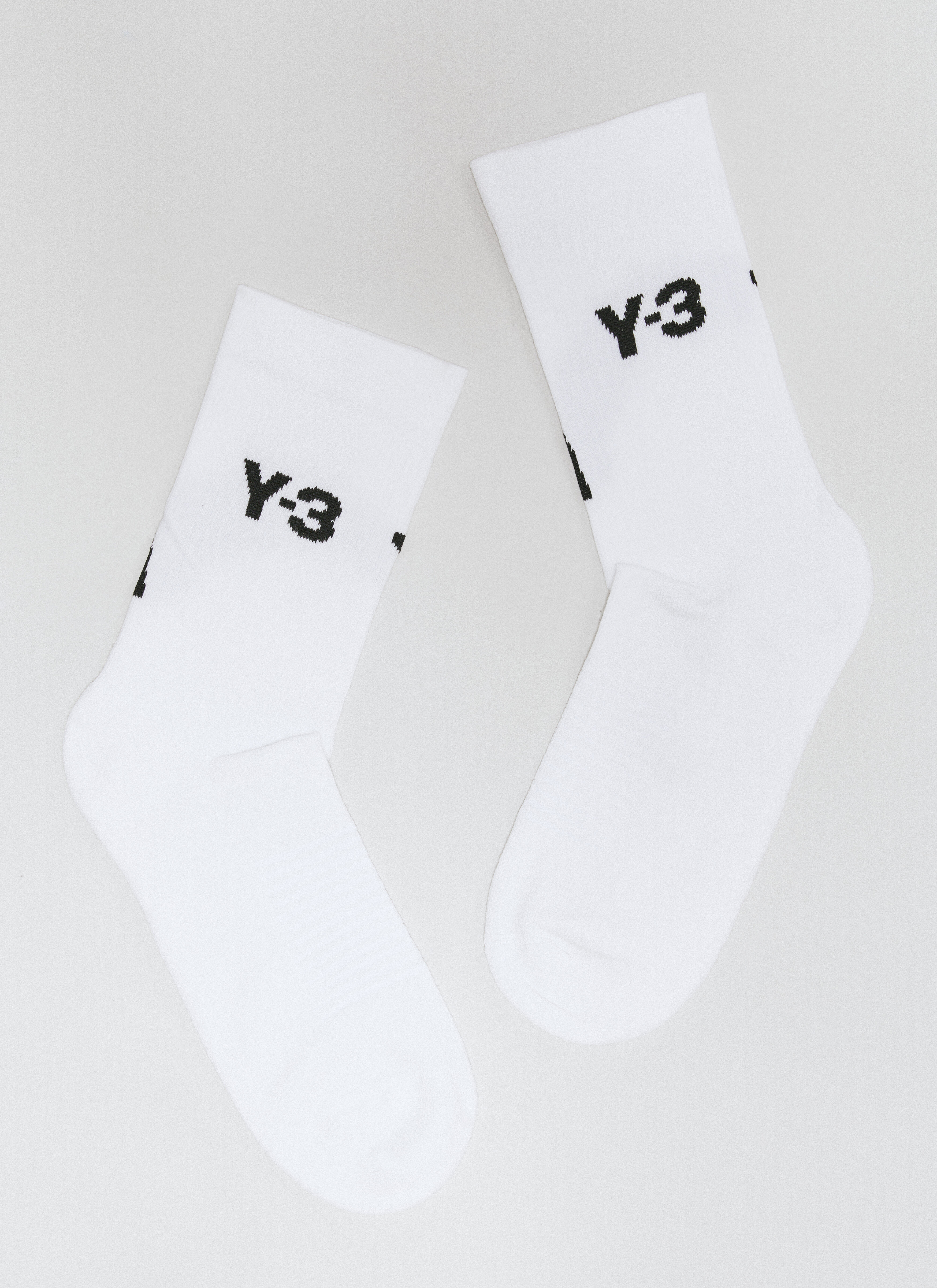 Y-3 Logo Jacquard Socks White yyy0356030