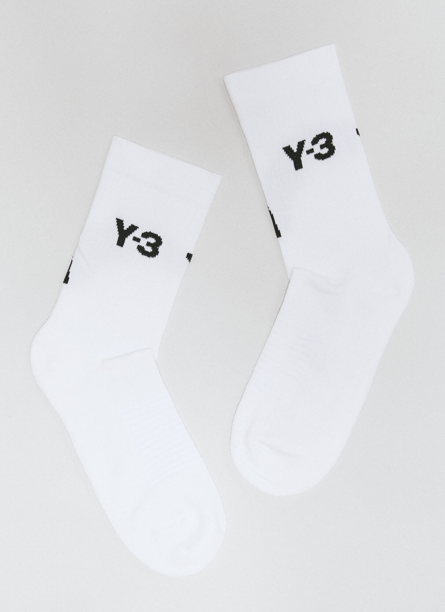 Shop Y-3 Logo Jacquard Socks In White