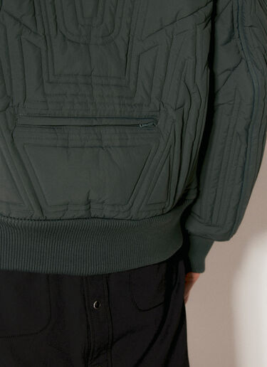 Y-3 Quilted Bomber Jacket Grey yyy0354038