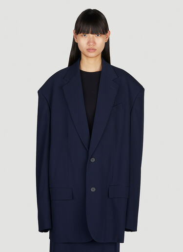 Balenciaga Oversized Blazer Navy bal0251005