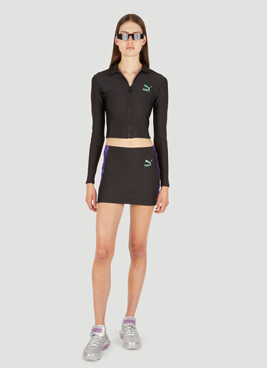 Puma x Dua Lipa Side Stripe Mini Skirt Black pdl0250014