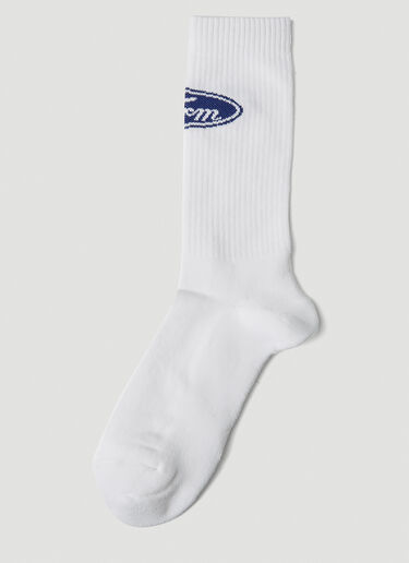 Sky High Farm Workwear Quil Lemons Socks White skh0352003