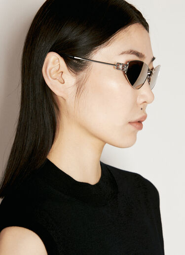 Balenciaga マーキュリー オーバルサングラス  シルバー bcs0255003