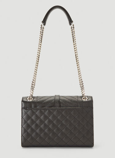 Saint Laurent Envelope Satchel Medium Shoulder Bag Black sla0241080