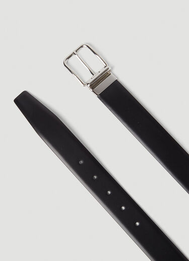 Prada Reversible Leather Belt Black pra0145054