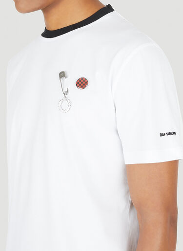 Raf Simons x Fred Perry Contrast Rib T-Shirt White rsf0147011
