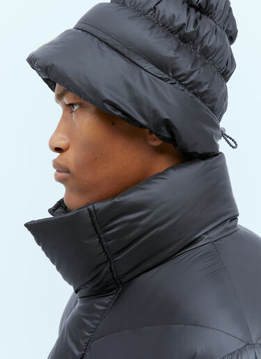 Moncler x Pharrell Williams 새틴 주름진 버킷 햇 블랙 mpw0354003