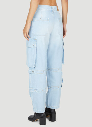 Isabel Marant Elore Cargo Jeans Blue ibm0253003