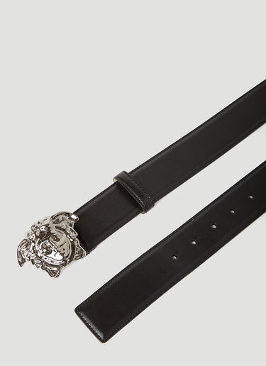 Versace La Medusa 皮革腰带 黑色 ver0155033