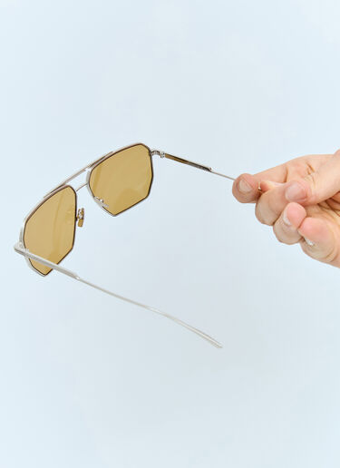 Bottega Veneta BV1012S Aviator Sunglasses Silver bos0353005