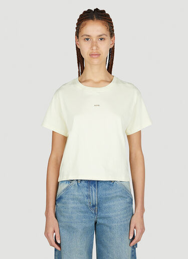 A.P.C. 徽标印花 T 恤 乳白色 apc0252003