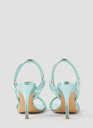 Bottega Veneta Stretch Strap Heeled Sandals Blue bov0251076