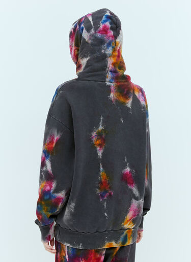 Aries Colourspray Hooded Sweatshirt Grey ari0254003