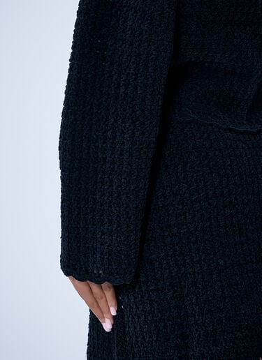 GANNI Crochet Cardigan Black gan0263021