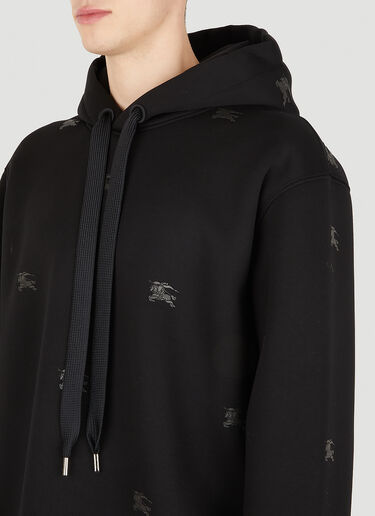 Burberry Graphic Print Hooded Sweatshirt Black bur0150018