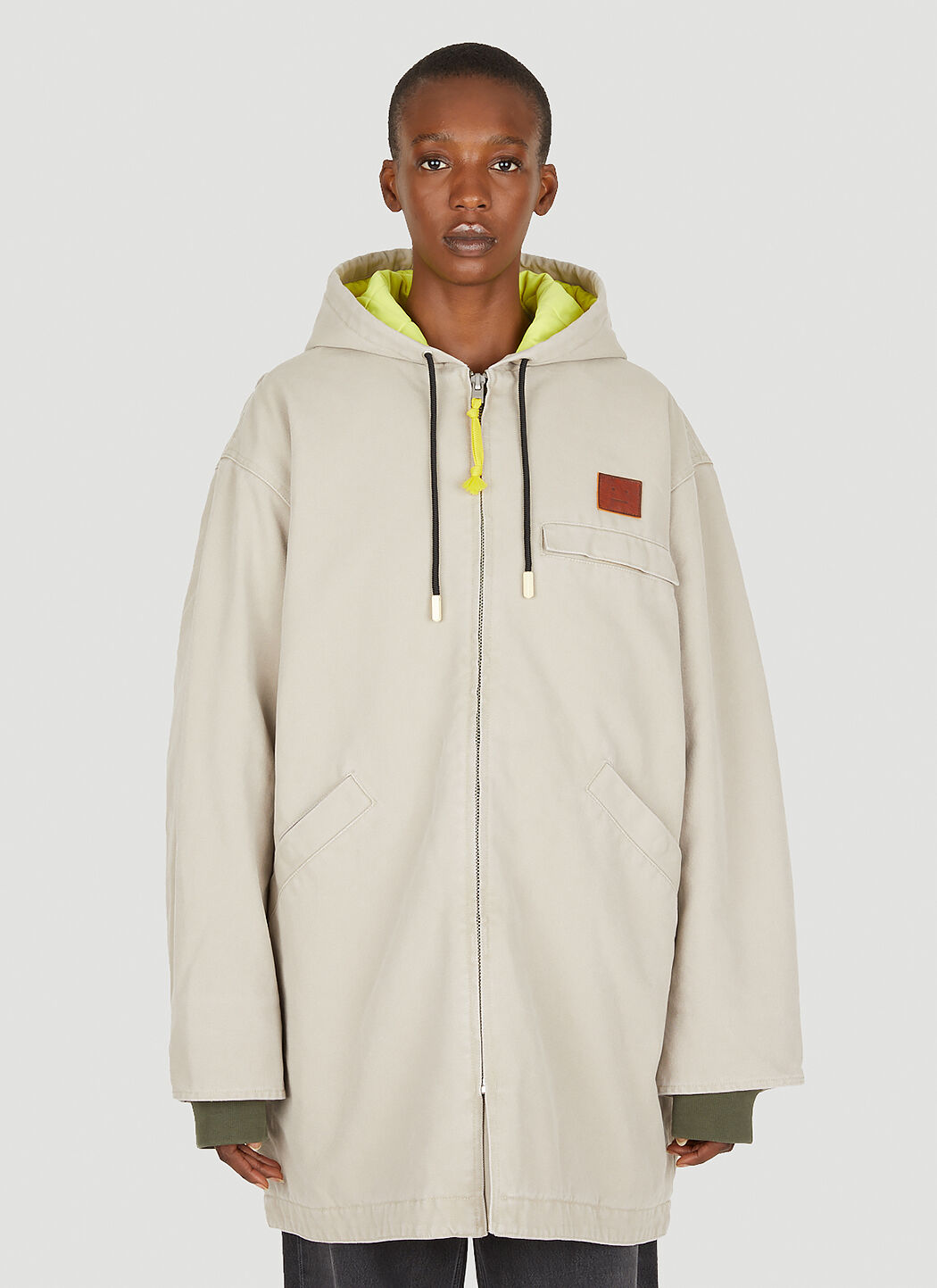 Cream canvas discount jacket