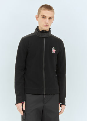 Moncler Grenoble Fleece Cardigan Black mog0158007