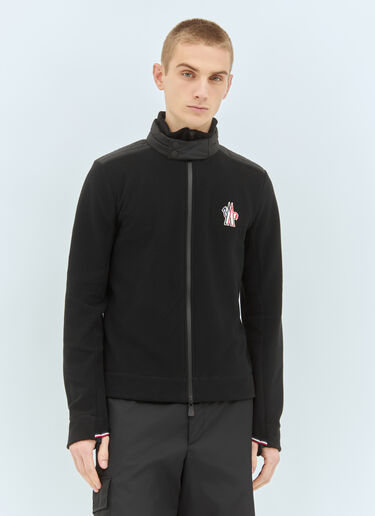 Moncler Grenoble Fleece Cardigan Black mog0158007