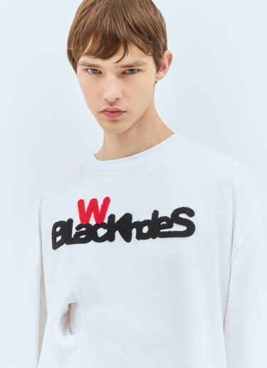Walter Van Beirendonck 블랙홀 티셔츠 화이트 wlt0158009