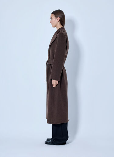 LN-CC® - Max Mara: Wrap Belted Wool Coat - Brown Max Mara Wrap Belted Wool Coat Brown max0266120