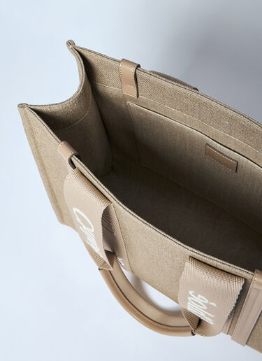 Chloé Medium Woody Tote Bag Beige chl0259043