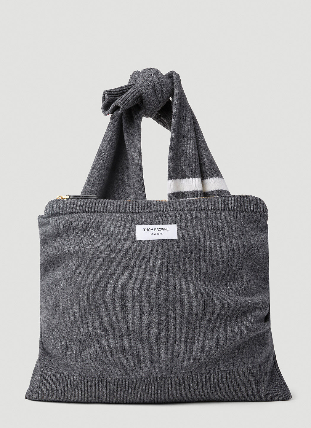 Thom Browne Sweater Shoulder Bag in Grey LN CC