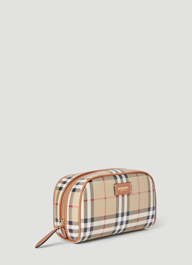 Burberry Check Cosmetic Pouch Beige bur0252042