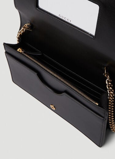 Gucci GG Matelassé Chain Wallet Black guc0251122