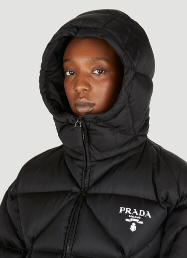 Prada Re-Nylon Diamond Quilted Jacket Black pra0249005