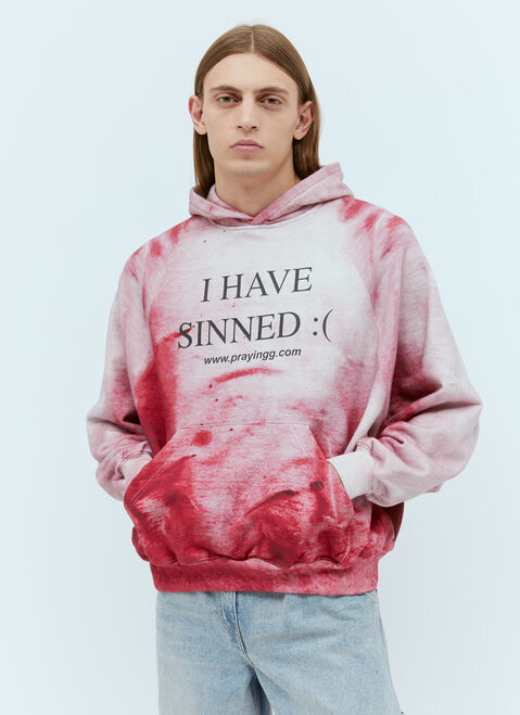 Praying I Have Sinned Hooded Sweatshirt Black pry0354003