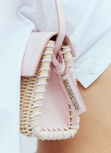 Le Bambino Long Osier Shoulder Bag Jacquemus Le Bambino Long Osier Shoulder Bag Pink jac0254071