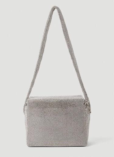 KARA Crystal Mesh Cooler Shoulder Bag White kar0250014