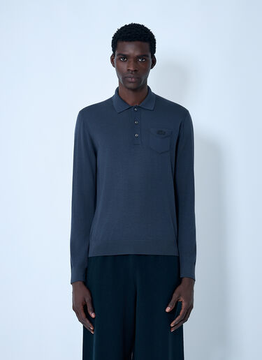 Lacoste Wool Polo Sweater Blue lac0162007