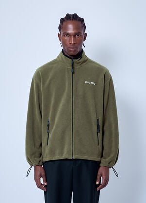 Miu Miu Fleece Zipper Jacket Olive miu0366009