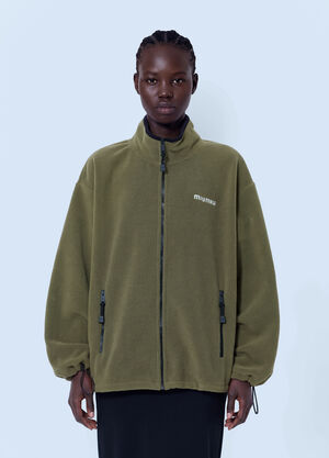 Miu Miu Fleece Zipper Jacket Olive miu0366009