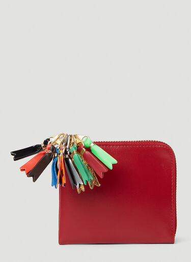 Comme des Garçons Wallet Zipper Pull Wallet Red cdw0351025
