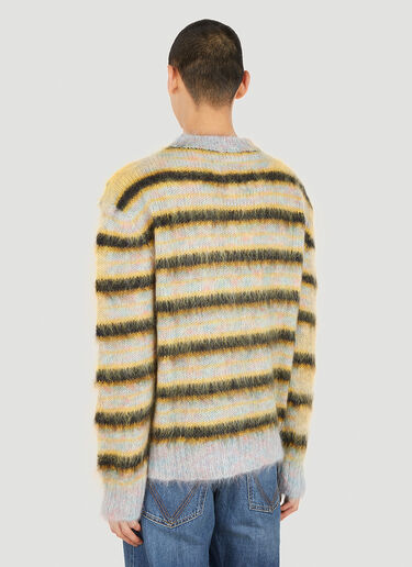 Marni Striped Crewneck Sweater Yellow mni0151007