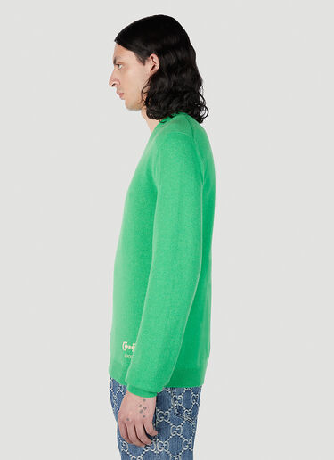 Horsebit Sweater Gucci Horsebit Sweater Green guc0152039