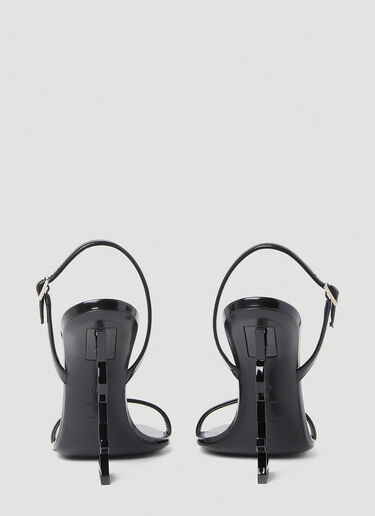 オピウム スリングバック ハイヒールサンダル Saint Laurent オピウム スリングバック ハイヒールサンダル ブラック sla0253055