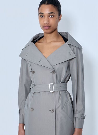 Max Mara Long Trench Coat Grey max0264304