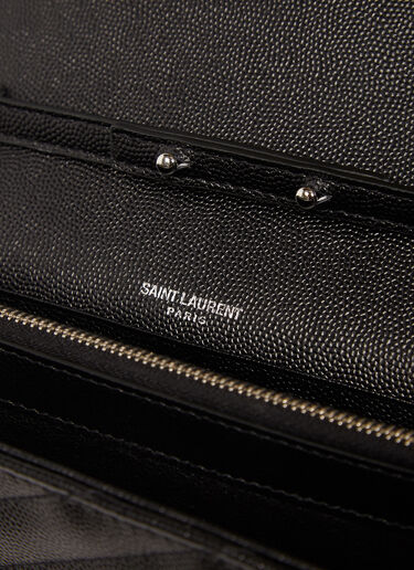 Saint Laurent YSL Monogrammed Wallet Bag Black sla0230038