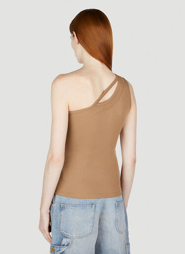 Christopher Esber One Shoulder Tank Top Beige chr0252002