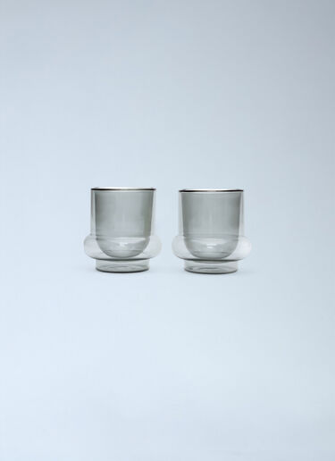 Tom Dixon Set Of Two Bump Coffee Cups Grey wps0691740