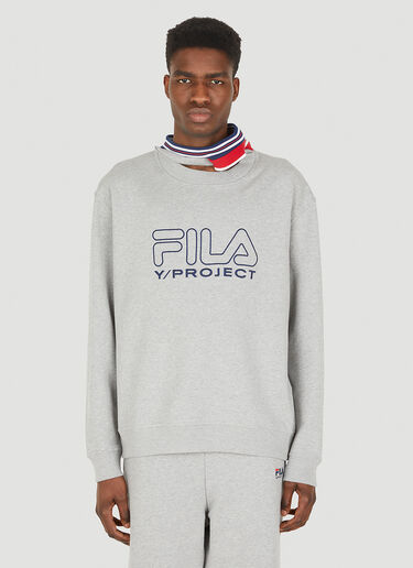 Y/Project x FILA Triple Collar Sweatshirt Grey ypf0348009