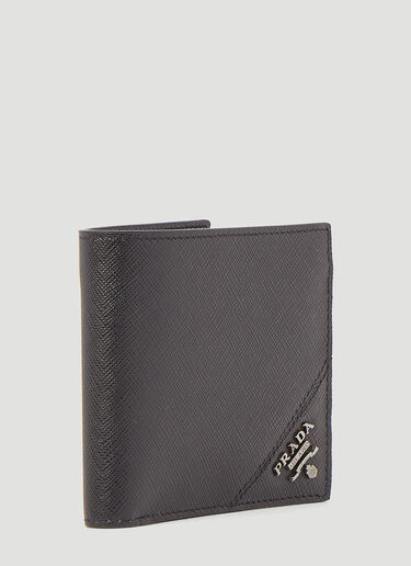 Prada Saffiano Leather Bi-Fold Wallet Black pra0145035